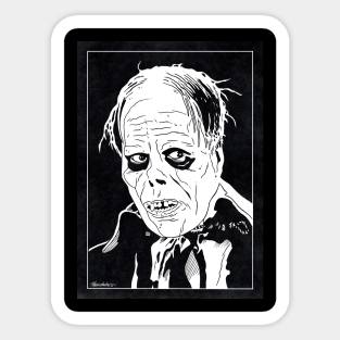 THE PHANTOM OF THE OPERA (Black and White) Sticker